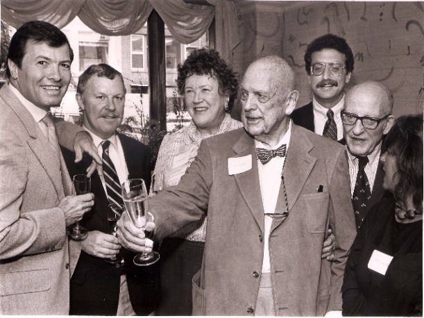 James Beard with Jacques Pepin and Julia Child.
