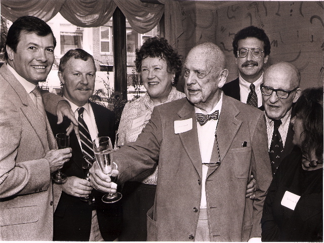 James Beard with Jacques Pepin and Julia Child.